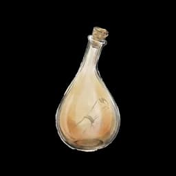 A glass bottle from the collection