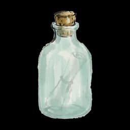 A glass bottle from the collection